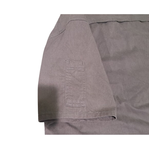 Patagonia Worn Wear Grey  Organic Cotton Short Sleeve  Shirt L  53295 - Picture 4 of 9